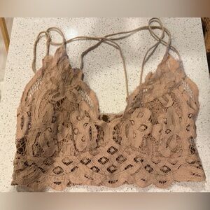 Lace Bralette in Tan